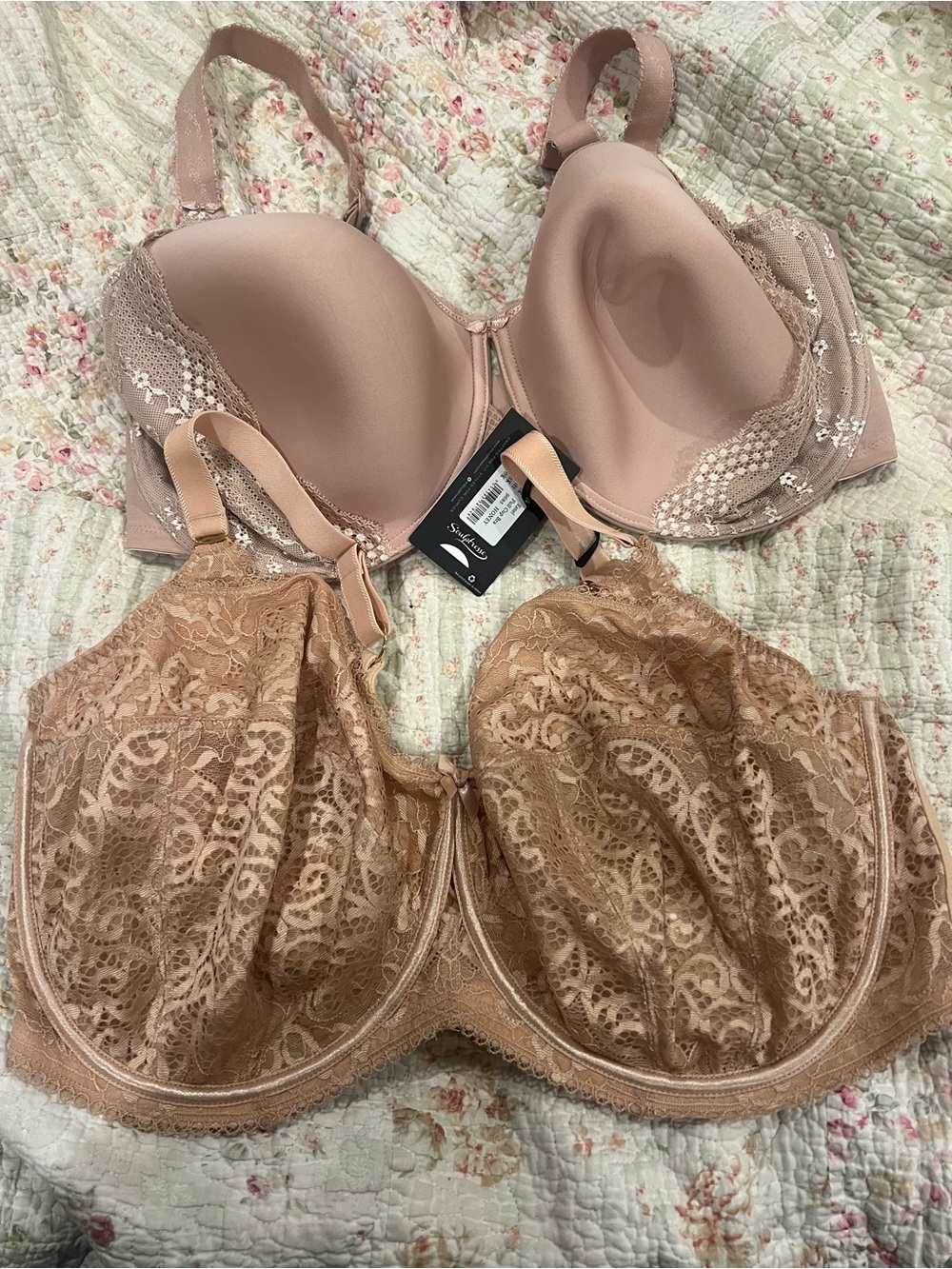 Lace Underwire Bra Duo in Blush and Nude — Supportive Everyday Comfort
